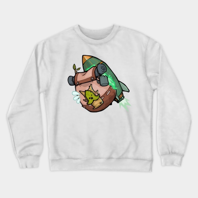 Korok Rocket Space Program Crewneck Sweatshirt by toothy.crow